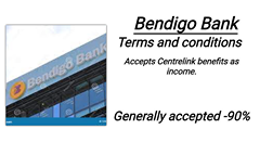 bendigo bank terms and conditions accepts