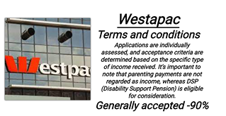 westapac terms and conditions applications are